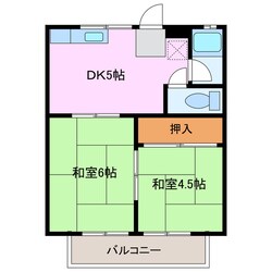 塩浜駅 徒歩5分 2階の物件間取画像